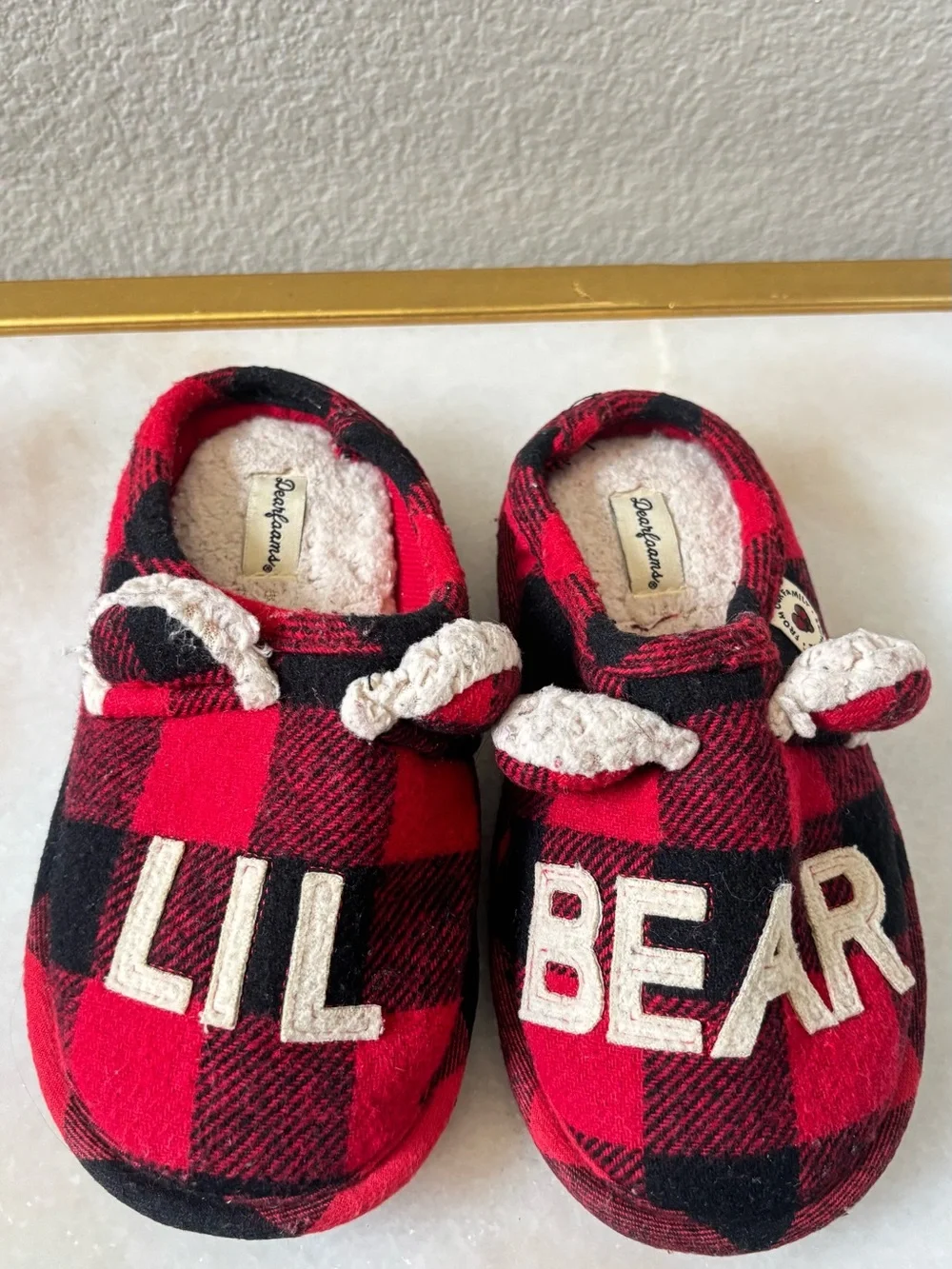 dearfoams soft plaid